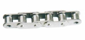 Stainless steel roller chain with straight edge plate
